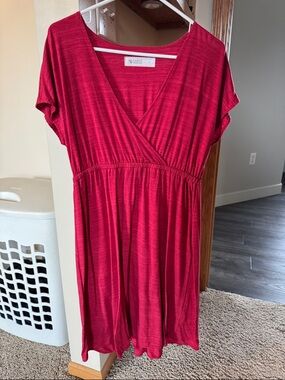 Carve Designs Red Wrap-Style Top